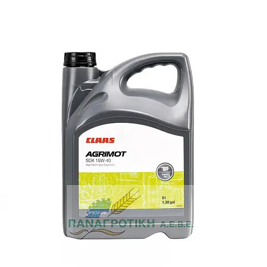 HIGH PERFORMANCE ENGINE OIL AGRIMOT SDX 15W40 3B 5L CLA C1 CLAAS 226166
