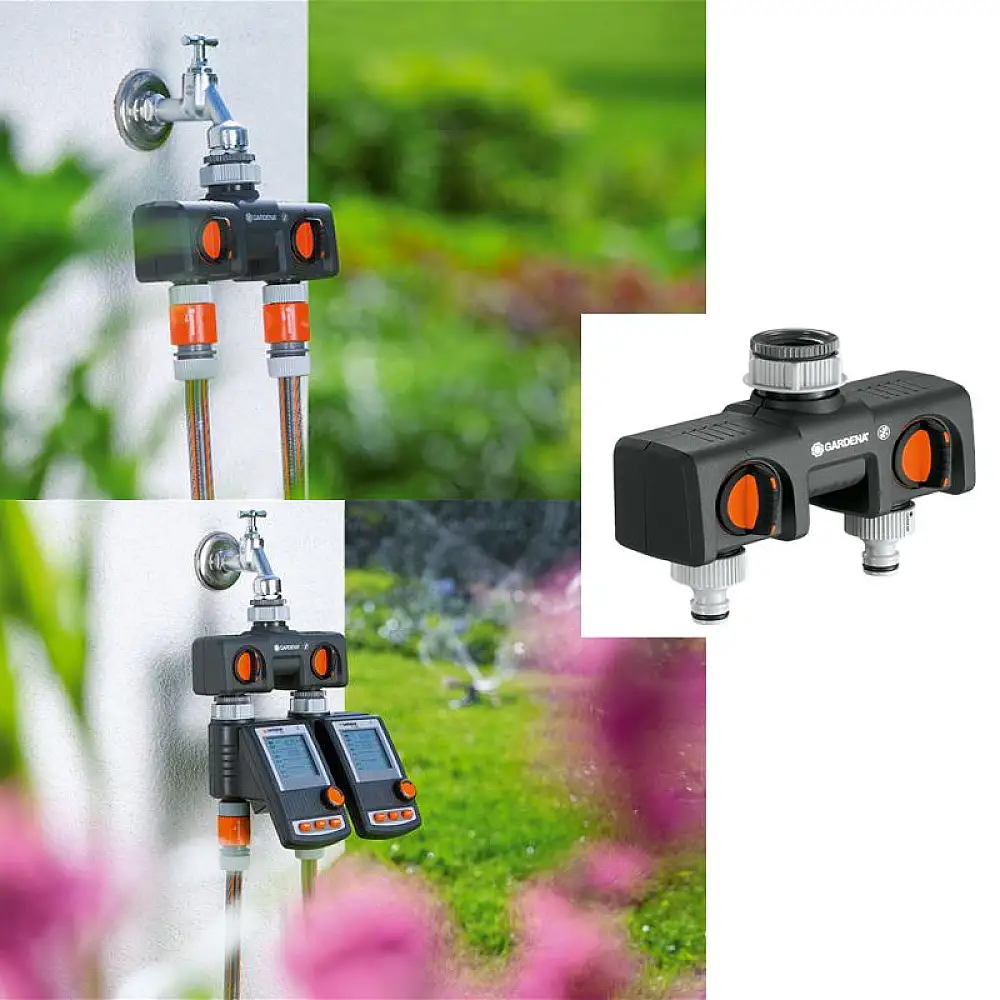 ΔΙΑΚΛΑΔΩΤΗΣ ΝΕΡΟΥ ΔΙΠΛΗΣ ΠΑΡΟΧΗΣ 08193-20 GARDENA